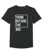 Think outside the box Tricou mânecă scurtă guler larg Bărbat Skater