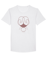 Sufletel Powder Pink Tricou mânecă scurtă guler larg Bărbat Skater
