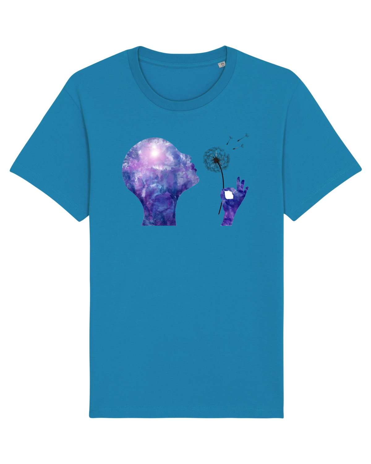 Tricou mânecă scurtă Unisex Rocker Azur