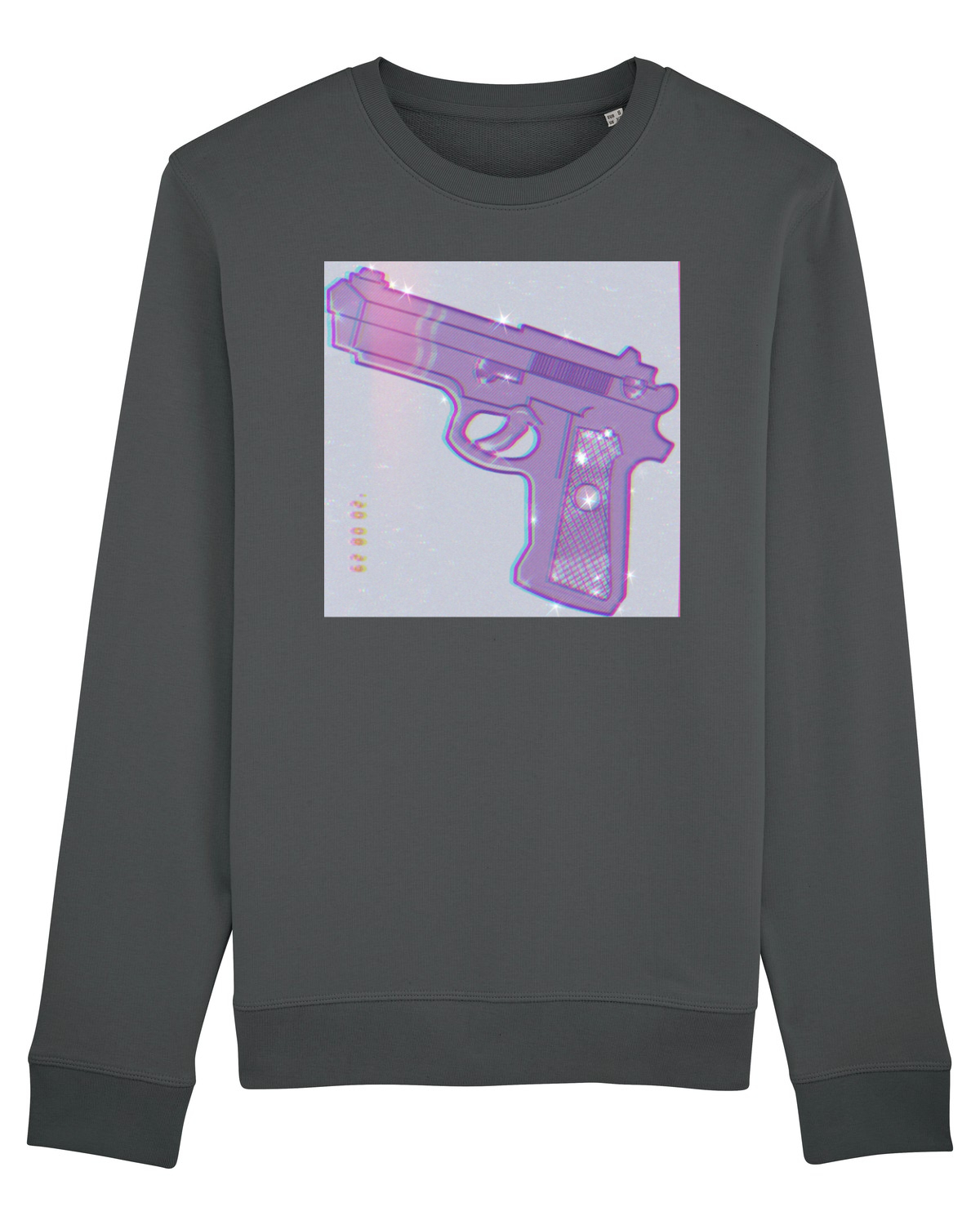 Bluză mânecă lungă Unisex Rise Anthracite