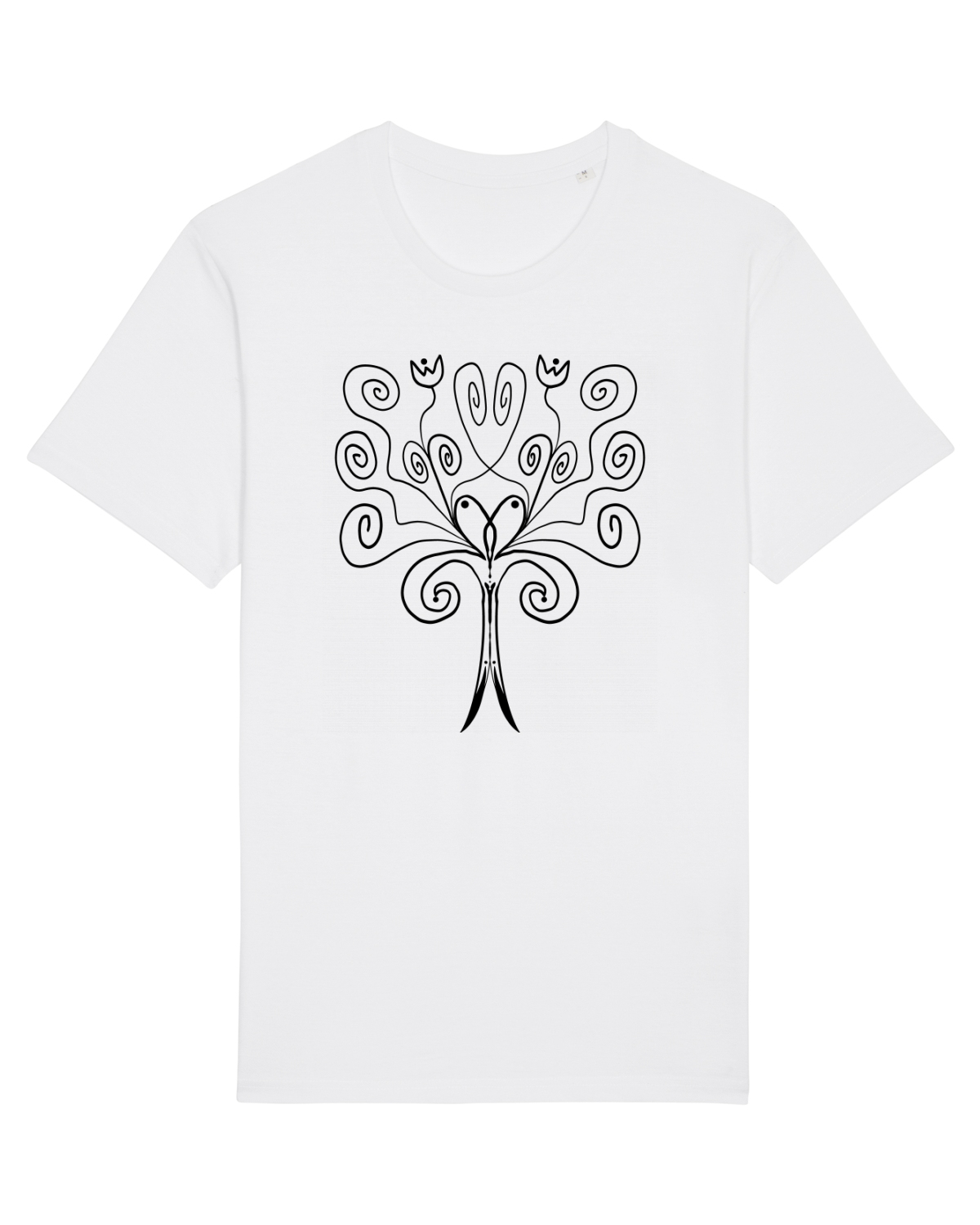Tricou mânecă scurtă Unisex Rocker White