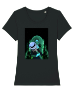 Witches demos and fairies  Tricou mânecă scurtă guler larg fitted Damă Expresser