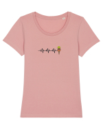 ICECREAM LOVER Tricou mânecă scurtă guler larg fitted Damă Expresser