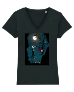 The Nightmare Before Christmas Tricou mânecă scurtă guler V Damă Evoker