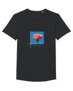 Pure Rose  Tricou mânecă scurtă guler larg Bărbat Skater