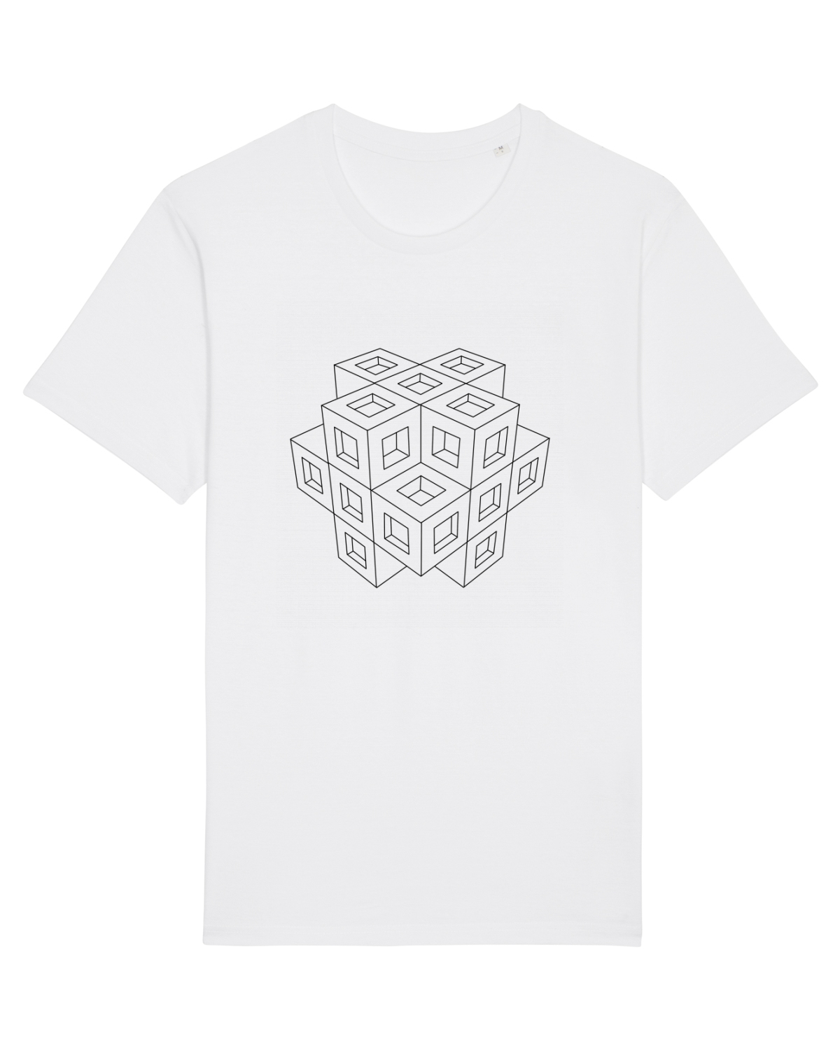 Tricou mânecă scurtă Unisex Rocker White