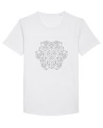 The Cube Tricou mânecă scurtă guler larg Bărbat Skater