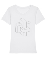 Cube 2 Tricou mânecă scurtă guler larg fitted Damă Expresser