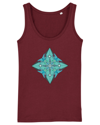 Mandala IV Burgundy