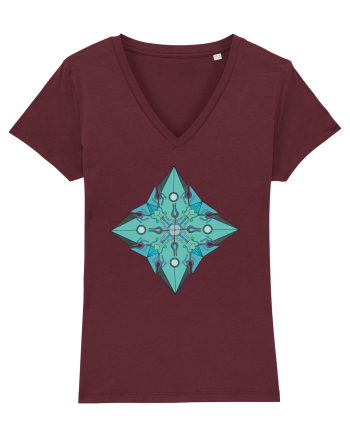 Mandala IV Burgundy