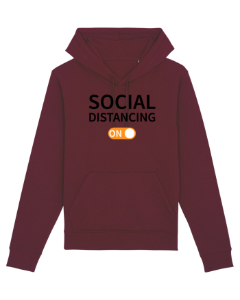 Social Distancing ON Burgundy