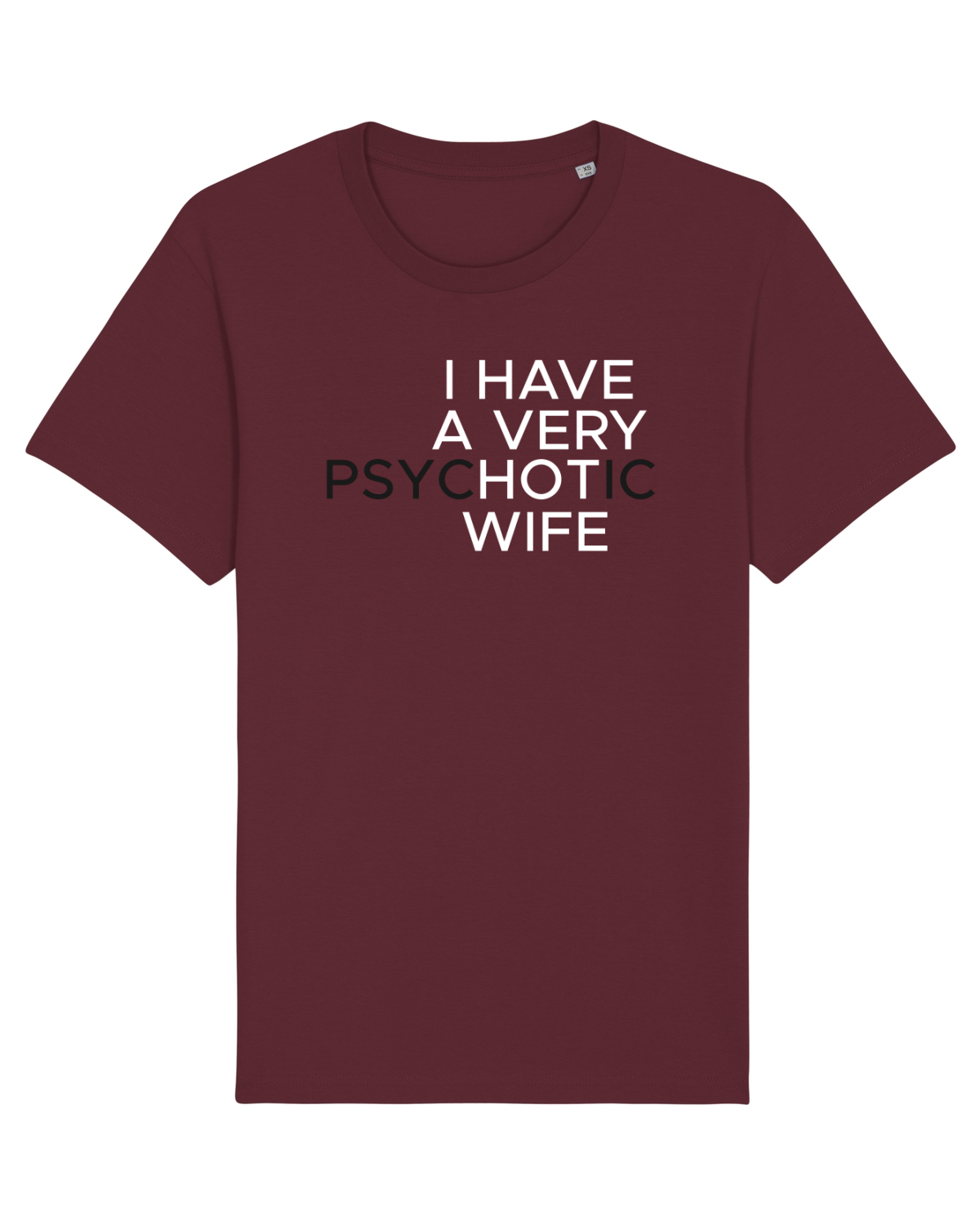Tricou mânecă scurtă Unisex Rocker Burgundy
