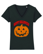 Happy Halloween Tricou mânecă scurtă guler V Damă Evoker