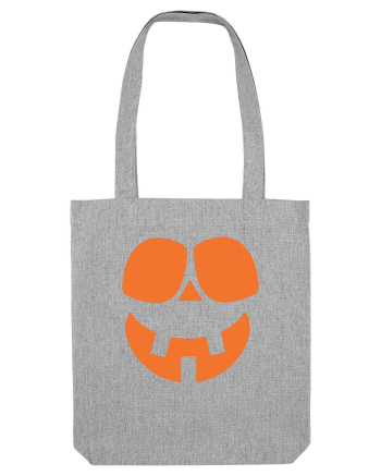  Pumpkin Happy Face Heather Grey