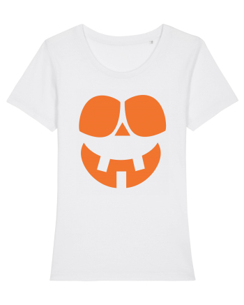  Pumpkin Happy Face White