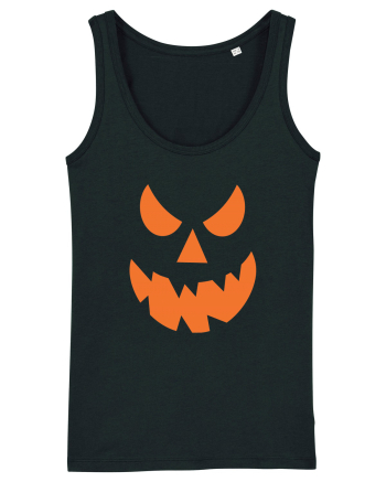Pumpkin Angry Face Black