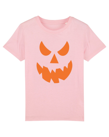Pumpkin Angry Face Cotton Pink
