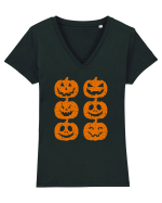 Pumpkin Angry Gang  Tricou mânecă scurtă guler V Damă Evoker