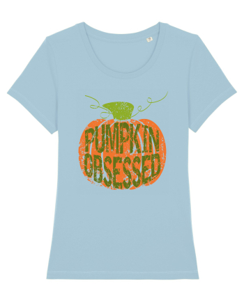 Pumpkin Obsessed Sky Blue