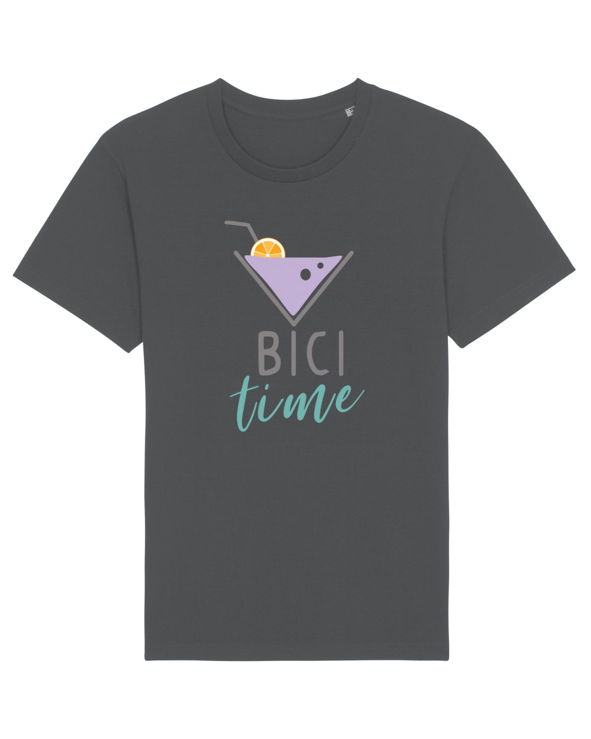Tricou mânecă scurtă Unisex Rocker Anthracite