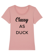 Classy as DUCK Tricou mânecă scurtă guler larg fitted Damă Expresser