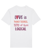 Dragoste și logică Tricou mânecă scurtă Unisex Rocker