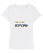 Born in 1966 Tricou mânecă scurtă guler V Damă Evoker