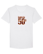 Born in 50s Tricou mânecă scurtă guler larg Bărbat Skater
