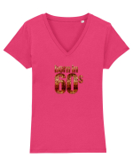 Born in 60s Tricou mânecă scurtă guler V Damă Evoker