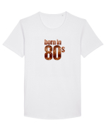 Born in 80s Tricou mânecă scurtă guler larg Bărbat Skater