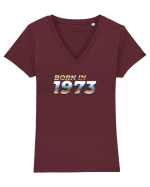 Born in 1973 Tricou mânecă scurtă guler V Damă Evoker
