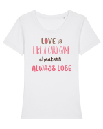 Fidelitate Tricou mânecă scurtă guler larg fitted Damă Expresser