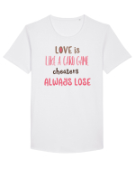 Fidelitate Tricou mânecă scurtă guler larg Bărbat Skater