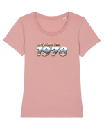 Born in 1978 Tricou mânecă scurtă guler larg fitted Damă Expresser