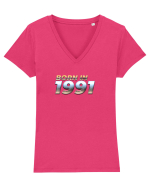 Born in 1991 Tricou mânecă scurtă guler V Damă Evoker