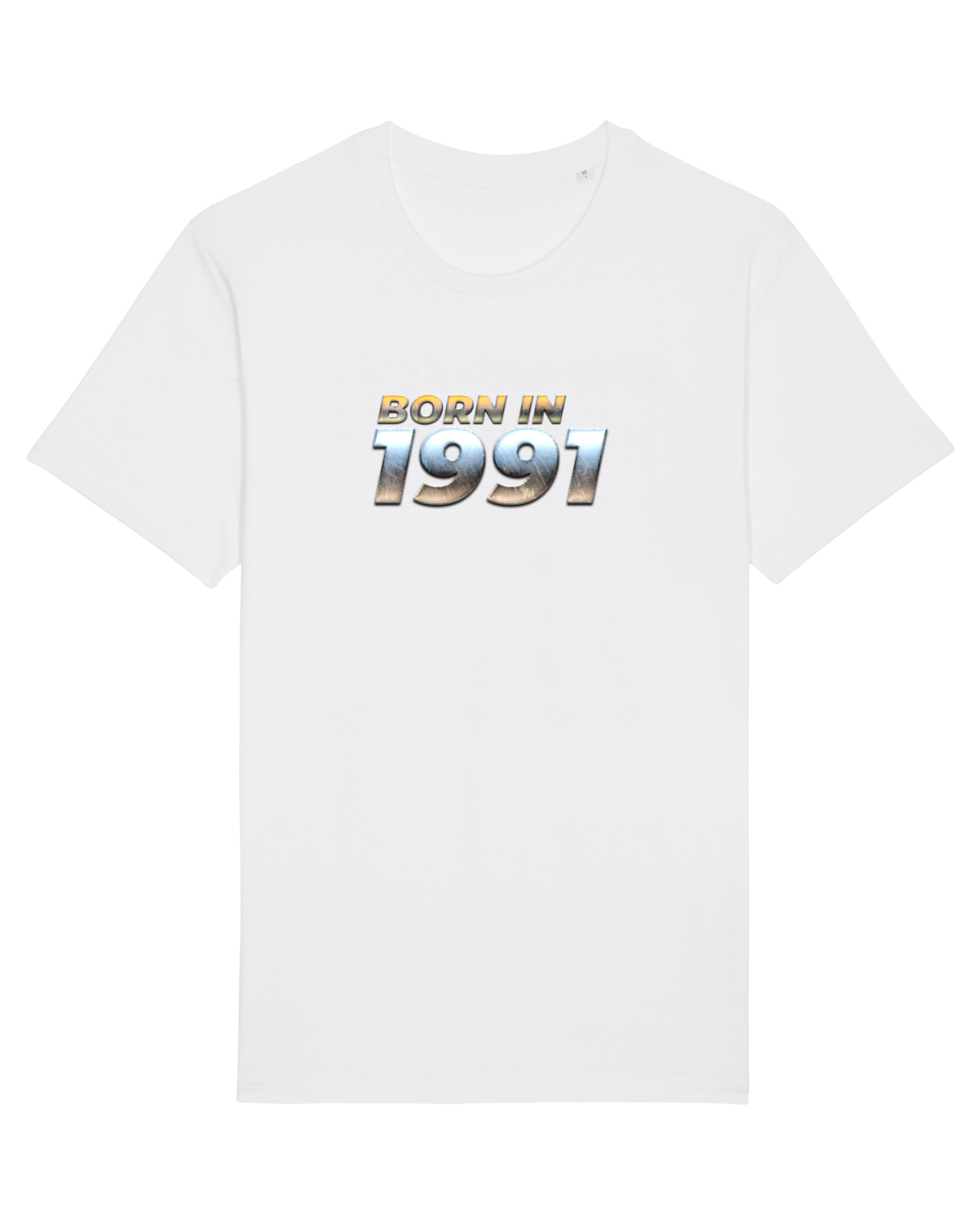 Tricou mânecă scurtă Unisex Rocker White