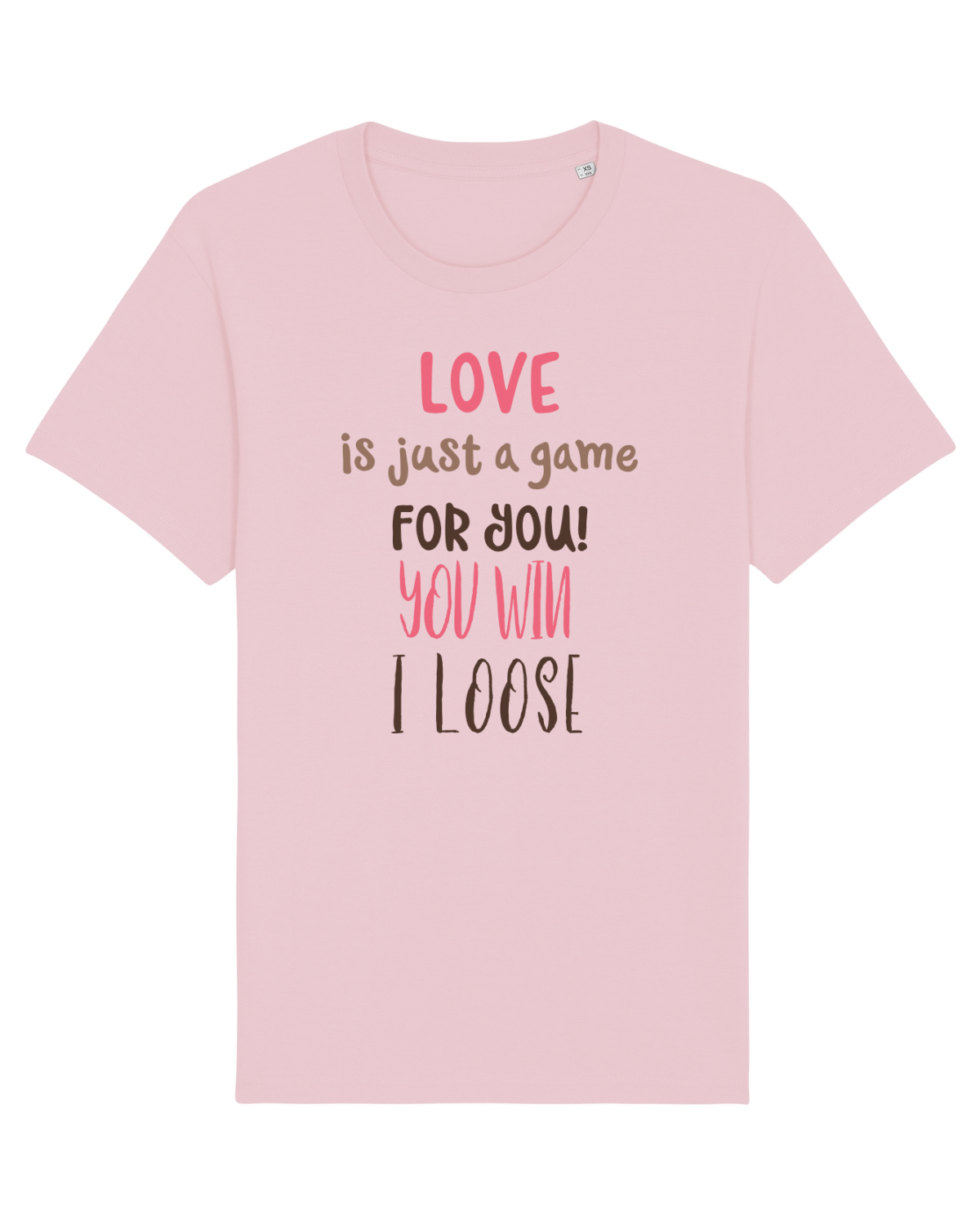 Tricou mânecă scurtă Unisex Rocker Cotton Pink