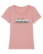 Born in 2000 Tricou mânecă scurtă guler larg fitted Damă Expresser