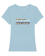 Born in 2009 Tricou mânecă scurtă guler larg fitted Damă Expresser