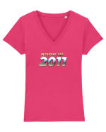 Born in 2011 Tricou mânecă scurtă guler V Damă Evoker