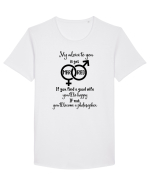 Fericit sau filozof Tricou mânecă scurtă guler larg Bărbat Skater