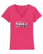 Born in 2014 Tricou mânecă scurtă guler V Damă Evoker