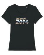 Born in 2014 Tricou mânecă scurtă guler larg fitted Damă Expresser