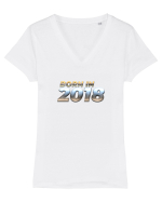 Born in 2018 Tricou mânecă scurtă guler V Damă Evoker
