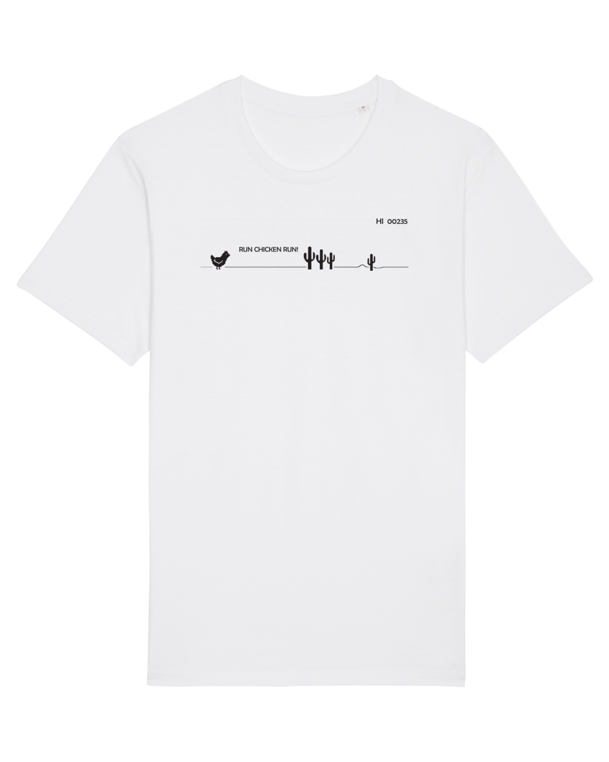 Tricou mânecă scurtă Unisex Rocker White