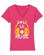 Only MUSIC Tricou mânecă scurtă guler V Damă Evoker
