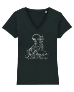 Silence is full of answers Tricou mânecă scurtă guler V Damă Evoker