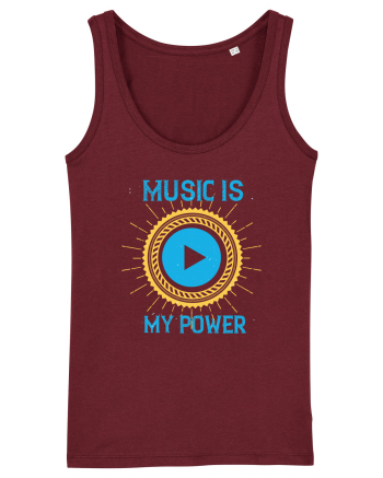 Music is My Power Burgundy