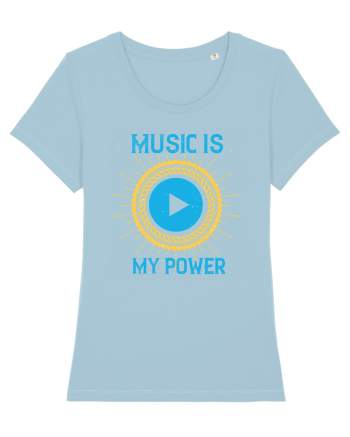 Music is My Power Sky Blue