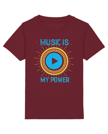 Music is My Power Burgundy
